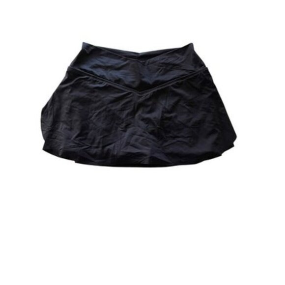 COCO REEF Black Serene Cross Over Swim Skort V Waistband Skirt Size S NWT $76 - Picture 3 of 5